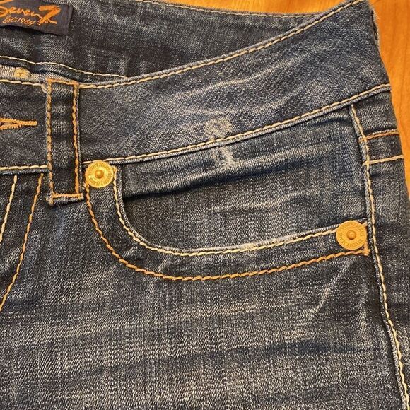 Seven 7 jean shorts long length size 6 - Picture 6 of 8
